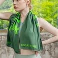 thumbnail image 4 of Toalla Deportiva de Microfibra de Secado Rápido | Toalla de Gimnasio Súper Absorbente y Ligera | Sensación de Gamuza Suave para Viajes, Camping, Natación, Yoga y Mochilero | 30x100 cm | Naranja, 4 of 6