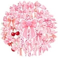 thumbnail image 2 of 35pcs-50pcs Pink Ribbon Stickers Kids Decorative Stickers Bow DIY Stickers for Suitcase Phone Laptop, 2 of 9