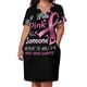 thumbnail image 2 of Vestido largo holgado con bolsillo para mujer ropa rosa para la concienciación sobre el cáncer de mama vestidos de novia para mujer, 2 of 6