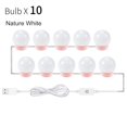 thumbnail image 1 of LED Makeup Mirror Light for Dressing Table Stepless Dimmable Wall Lamp USB Buttom 6 10 14Bulbs Lights ,Widely Use, 1 of 7