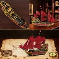 thumbnail image 3 of Revenge Pirate Ship Building Block Set for Adults, 5666+ Pieces Historical Model Kit 66049, Collectible Sailing Ship Boat Construction Toy, 3 of 6