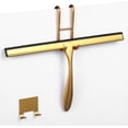 thumbnail image 1 of steauty Shower Squeegee for Glass Doors,10-Inch Shower Glass Squeegee, Gold Shower Squeegee for Shower Doors,Mirror,Windows, with Shower Door Hook and Adhesive Hook, 1 of 7