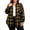 Yellow, variant on Womens Plus Size Flannel Shirts Fashion Plaid Long Sleeve Button Down Collared Jackets for Women Lightweight Casual Loose Shacket Women Fall Fashion Women Yellow 2XL