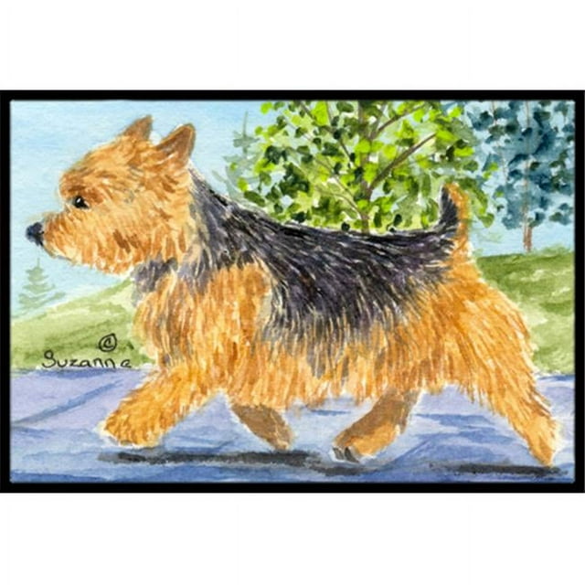 Carolines Treasures SS8879MAT Norwich Terrier Tapis Intérieur Extérieur - 18 x 27 Po.