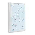 thumbnail image 4 of Stupell Industries People on Ski Slopes Sports Painting White Framed Art Print Wall Art, 16 x 24, 4 of 10