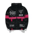 thumbnail image 2 of Chaqueta con capucha para hombre Chaqueta cortavientos con estampado de bloques de colores Blusa estilo hip-hop Pompotops  oipoqjl29784, 2 of 5