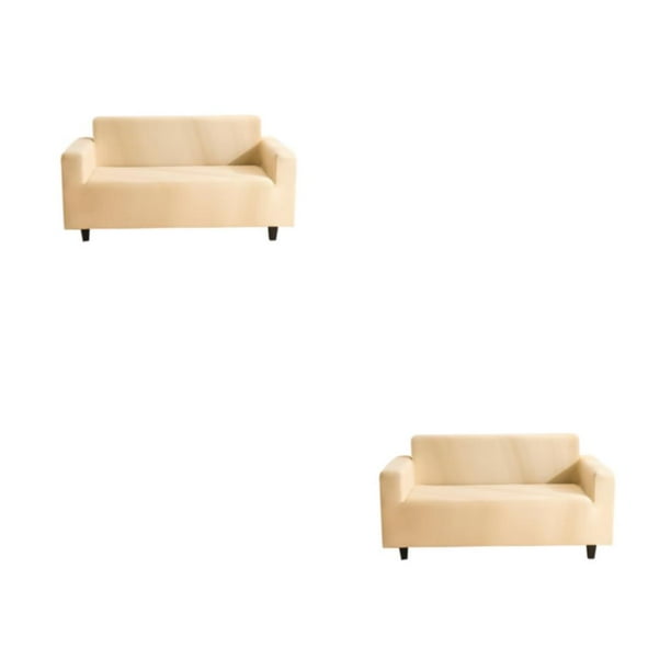 Funda de sofá Inteprter elástica antideslizante total Beige S 2Conjunto