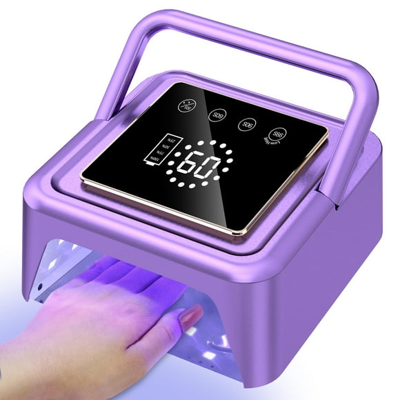 Subay Lampe UV pour Ongles 108 W, Lumière UV pour Vernis Gel, Lampe LED Sans Fil pour Ongles avec 36 Perles et Écran Tactile, Lampe pour Ongles avec 4 Modes de Minuterie et Détection Automatique
