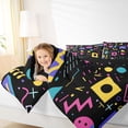 thumbnail image 4 of Feelyou Cycle Memphis Teens Full Size Comforter Sets, Abstract Lines Bedding Sets, 3pcs, 4 of 8