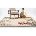 thumbnail image 4 of Rugs.com Pastoral Collection Rug – 6 Ft Square Cream Medium Rug Perfect For Living Rooms, Kitchens, Entryways, 4 of 9