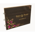 thumbnail image 7 of Darling Souvenir Personalized Engraved Laser Cut Wedding Guest Book Wooden Cover Sign-in Book Registry Guestbook Scrapbook-9G, 7 of 7