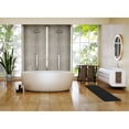 thumbnail image 4 of Black Microfiber Polyester Double Sink Bath Mat Runner - 48"L x 20"W, 4 of 6
