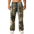 thumbnail image 5 of LTTVQM Leaf Print Camouflage Full Length Pants for Men 2026 Scenic Realtree Camo Adjustable Drawstring Relaxed Fit Beach Walking Wide Leg Trousers Camel 2XL, 5 of 7