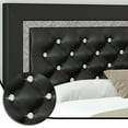 4 EVER WINNER Queen Size Bed Frame, Upholstered Platform Bed Frame with