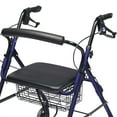 thumbnail image 3 of Lumex Walkabout Wide Rollator with Seat - Wide 15.5" Seat with 350 lb. Weight Capacity - Royal Blue, RJ4318B, 3 of 5