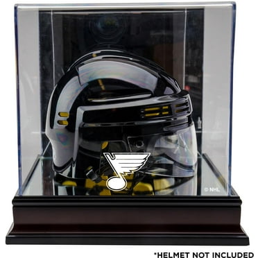 St. Louis Blues Mahogany Logo Mini Helmet Display Case