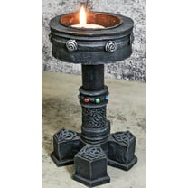 Wicca Celtic Knotwork Motherhood Trinity Shield Knots Votive Candle Holder
