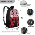 thumbnail image 4 of KUIFORTI 3pcs Crossbody Bag Set Lunch Pouch Shoulder Bag Casual Pencil Bag Clutch Purse Lunch Bag Storage, Cute Beetle Print, 4 of 7