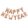 thumbnail image 2 of Globos De Papel De Aluminio Globo de aluminio de 16" de oro rosa con texto "Feliz Año Nuevo", ideal para decoración de fiestas y festivales. JASKFLY, 2 of 8