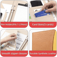 thumbnail image 4 of Combinaison de Dossiers de Clipboard, Clipboard de Rangement avec Couvercle Adapté pour Affaires École Bureau Réunion Bloc-Notes Contreplaqué, 4 of 7
