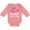 Mauve, variant on My Daddy Takes Me Fishing Girls Girls Long Sleeve Baby Bodysuit