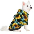 thumbnail image 2 of Sikiie Blue Batterflies Sunflower Dog Hoodie,Dog Clothes,Dog Sweatshirt ,Dog Shirt, Dog Clothes for Puppy Kitten Small Dogs Cats-X-Large, 2 of 7