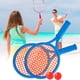 thumbnail image 3 of Raqueta De Tenis Para Niños, Juego De Raqueta De Bádminton, 4 Raquetas Con 4 Pelotas, Juguetes Deportivos Para Interiores Y Exteriores Para Niños Principiantes Noticed FN005779-00, 3 of 6