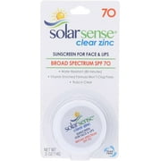 Solar Sense Clear Zinc Sunscreen For Face SPF 70 0.50 oz