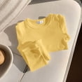 thumbnail image 3 of Enyan Kids Thermal Underwear Set Long Thermal Underwear Fleece Lined Base Layer Set for Girls Boys Yellow,6-12 Months, 3 of 5