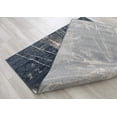 thumbnail image 5 of Midnight Blue/Beige Splash Abstract Explosion Pattern Distressed- Modern Vintage Area Rug, 5 of 7