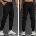 thumbnail image 4 of Kalauyu Men's Cargo Pants with Multi Pockets Hiking Sweatpants Casual Athletic Jogger Sports Outdoor Trousers Lightweight, 4 of 4