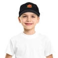 thumbnail image 6 of DALIX Jack-O-Lantern Halloween Pumpkin Hat Boys Girls Baseball Cap in Black, 6 of 7