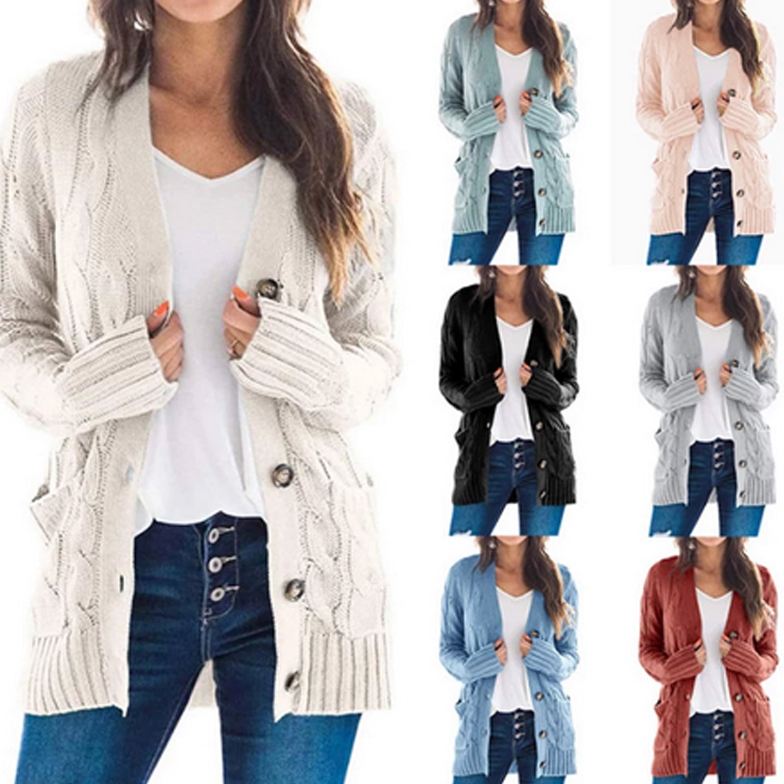 Hollister Deep V-Neck Waffle Knit Sweater  Waffle knit sweater, Cardigan  sweaters for women, Long sweaters cardigan