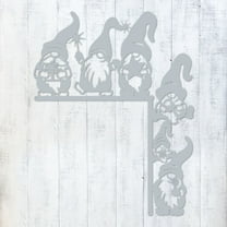 Christmas Door Corner Décor– Festive Metal Holiday Decoration– 6 Unique Designs (Santa, Reindeer, Gnomes & More)– Indoor/Outdoor, Powder-Coated, Handmade in Texas (CDCD-CG3-TS)