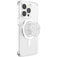 thumbnail image 4 of PopSockets PopGrip para teléfonos y tabletas gris con estampado de leopardo, 4 of 5