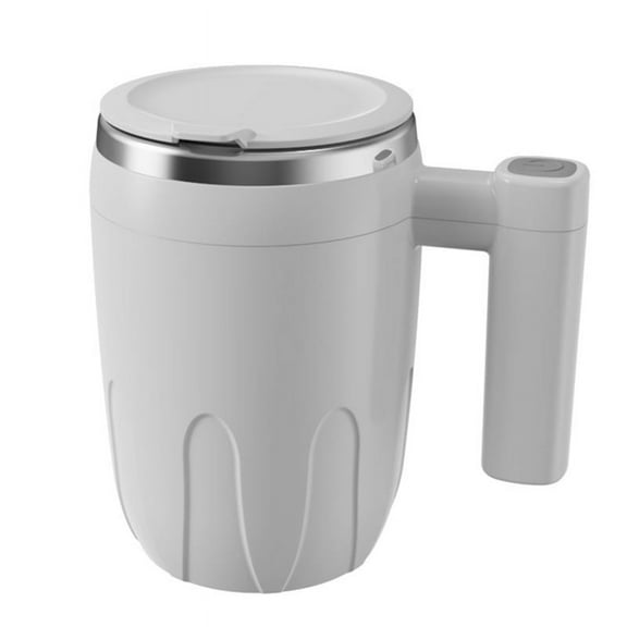 Self Stirring Mug Coffee Cup USB Rechargeable Automatic Magnetic Stirring Cup 400Ml Self Mixing Coffee Cup White