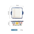 thumbnail image 2 of Creative Rectangular Ceramic Baking Dish Double Ear Cheese Baked Rice Plate Baking Oven Baking Bowl Household Large Soup Plate Deep Dish, 2 of 5