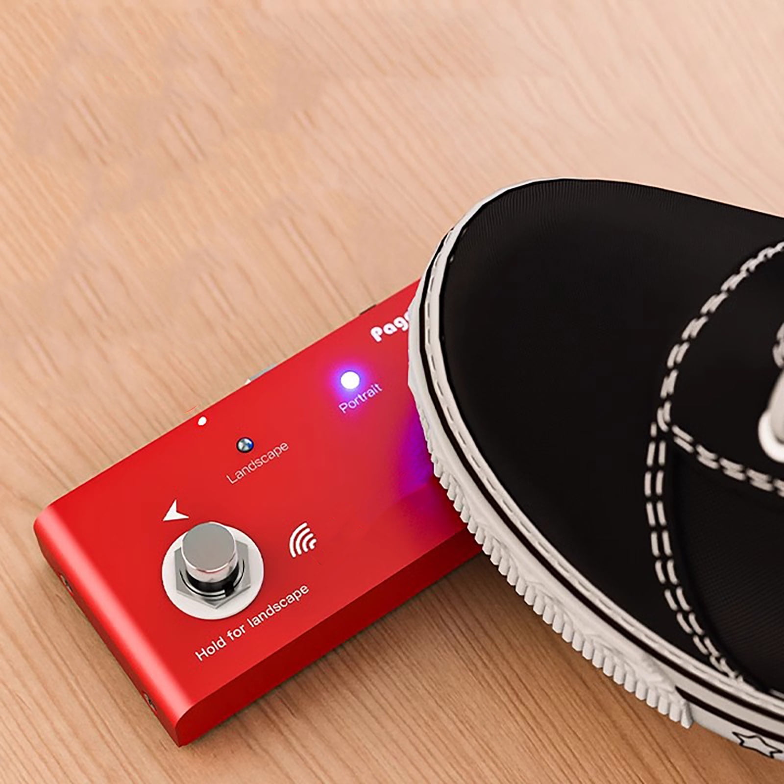 GUYUTING Musician-Grade Wireless Page Turner Pedal, Strong Anti-Interference, USB Charging Cable Included, for Live Shows