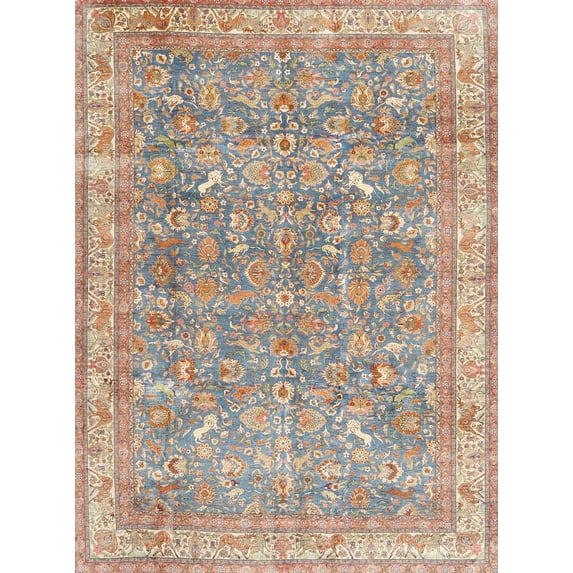 Ahgly Company Indoor Rectangle Traditional Dark Almond Brown Persian Area Rugs, 7' x 10'