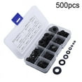 thumbnail image 6 of 50Pcs Nylon Rubber Flat Ring Washer Seal Hose Gaskets Metric Bolt Srew Kit M2-M10 Flat Spacer Washer Seals Gasket O Ring, 6 of 6