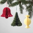 thumbnail image 5 of Colgantes de bolas de panal de abeja para Navidad 2025, adornos colgantes de muñeco de nieve para árbol de Navidad, suministros de decoración para fiestas de Año Nuevo, 5 of 5