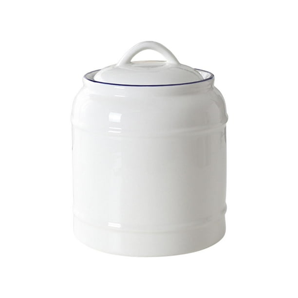 Tarros de Cerámica, Botes de Cocina con Tapa Hermética, Tarro de Cerámica para Almacenamiento de Alimentos para Café, Té, Especias, Azúcar, Refrigerio Medio