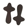 thumbnail image 2 of 2 piezas de cruces de oración artesanales, pequeñas, portátiles, coleccionables, cómodas, decoración de madera Marrón oscuro, 2 of 9