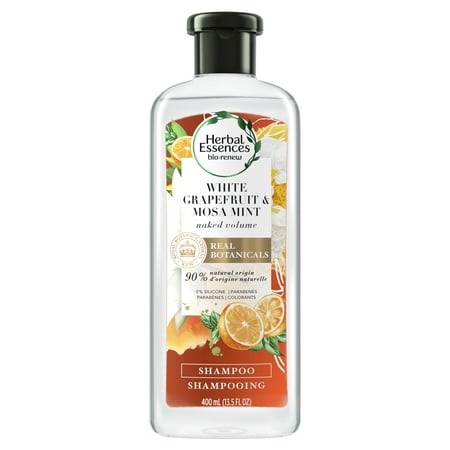 - Herbal Essences bio:renew White Grapefruit & Mosa Mint Naked Volume Shampoo, 13.5 fl oz