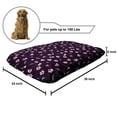 thumbnail image 2 of Cherry Blossom Pet Bed, Spring Night Sakura Yozakura Pattern on Nocturnal Background, Chew Resistant Pad for Dogs and Cats Cushion with Removable Cover, 24" x 39", Dark Purple Teal, by Ambesonne, 2 of 4