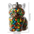 thumbnail image 3 of Adorable Shaped Clear Plastic Candy Jar with Airtight Lid Food Storage Container for Sweets Snacks Kitchen Counter Decor Holiday Gift Idea, 3 of 5