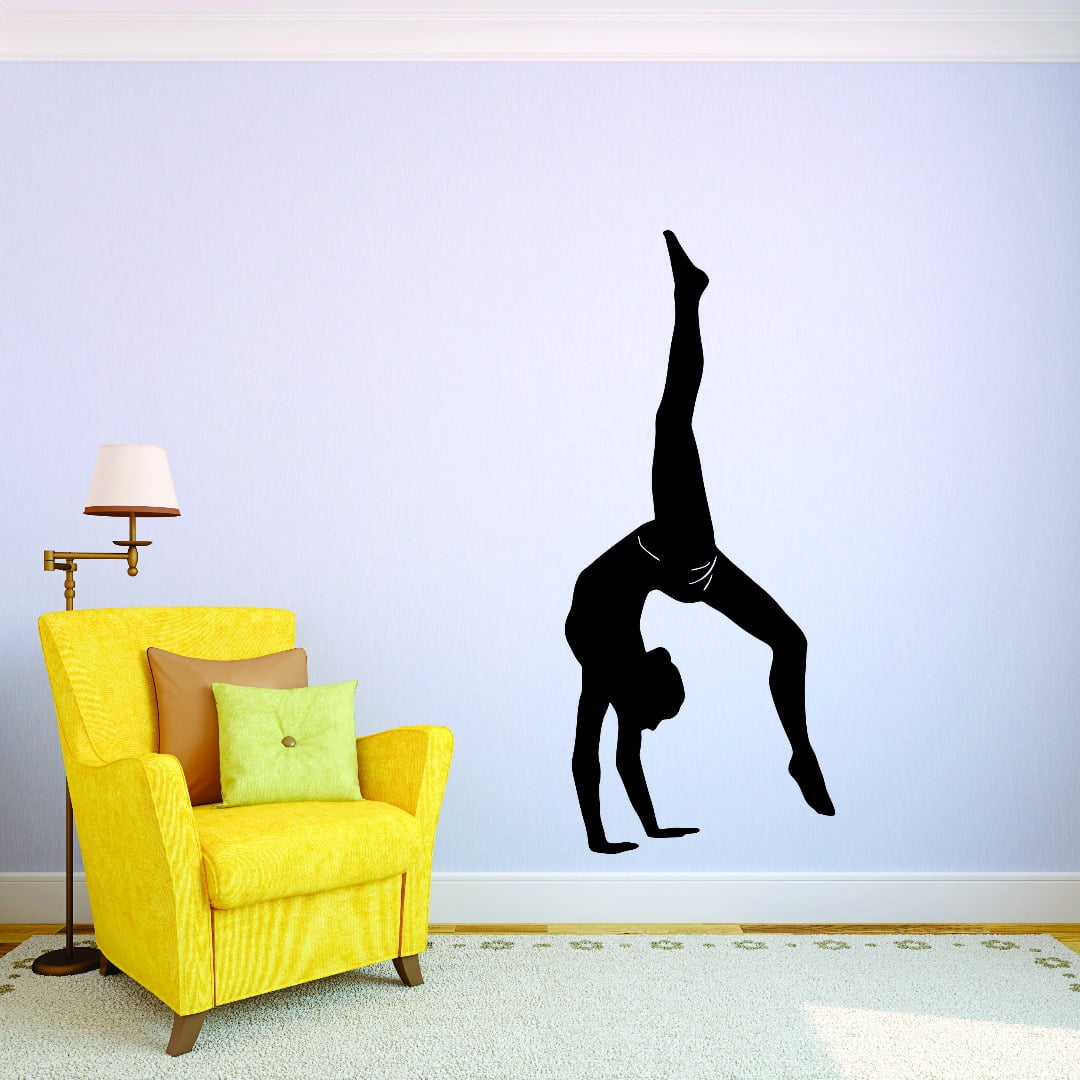 Gymnastics/name making the impossible look Easy personalized Vinyl wall decal 