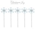 thumbnail image 4 of Christmas Joy Snowflake Pathway LED Lights, 5-Count, Cool White, 5 Count, 4 of 9