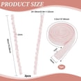 thumbnail image 3 of 1 Set Wedding Dress Zipper Replacement Pearl Pink Adjustable DIY Craft Corset Back Kit Dress Accessories for Prom Dress Strap, 3 of 9