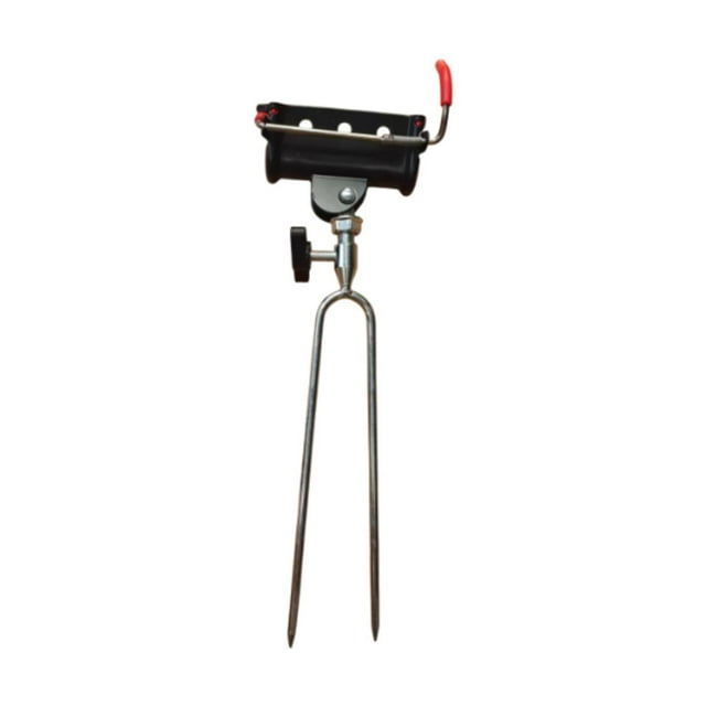 koolsoo Support de Tige en Métal Réglable pour Lac Plage Sol Noir